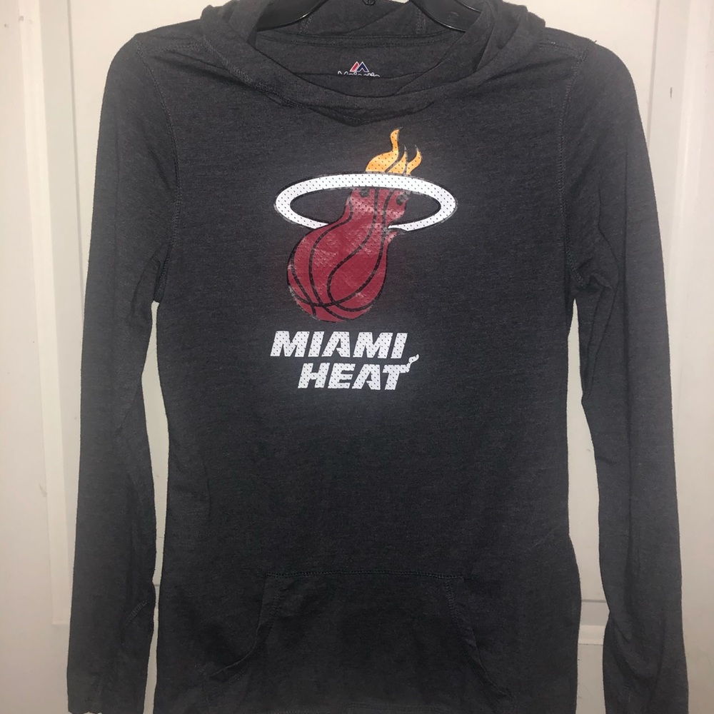 Miami Heat Long Sleeve Hooded Tee